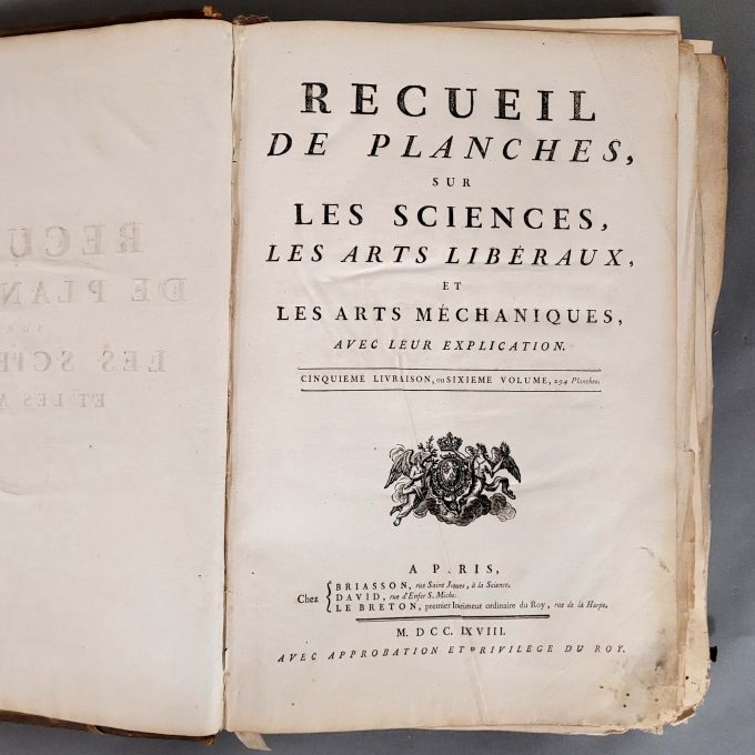 Los 44: Recueil de planches sur les sciences les arts libéraux et les arts méchaniques