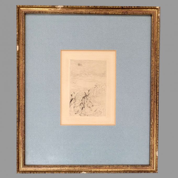 Los 80: RENOIR, Pierre Auguste: Sur la plage, à Berneval