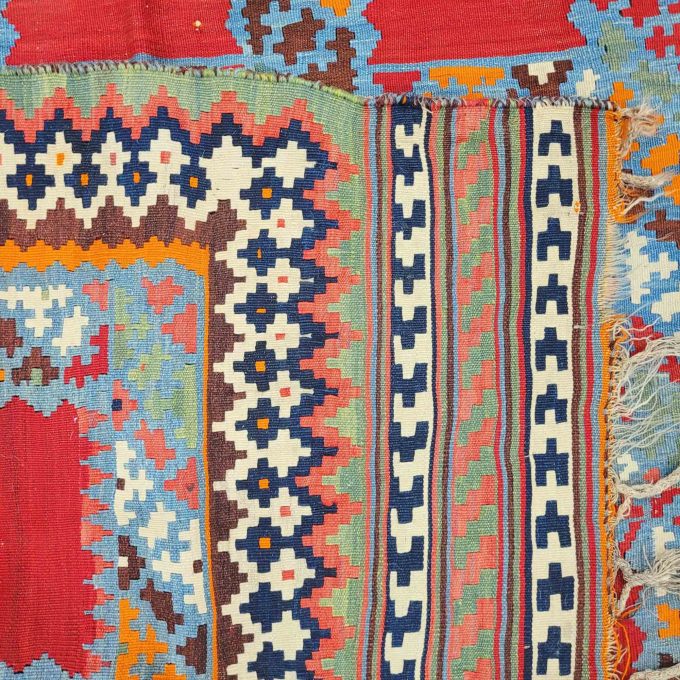 Los 866: Kelim Gabbeh, um 1940, 263 x 146 cm, Zustand C – Bild 2