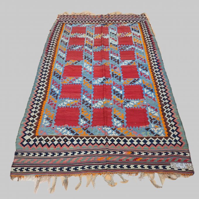 Los 866: Kelim Gabbeh, um 1940, 263 x 146 cm, Zustand C
