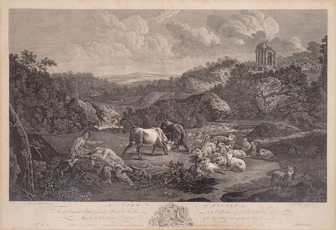 Los 88: ELLIOTT, William: Ansicht auf den Vesta-Tempel von Tivoli – Bild 2
