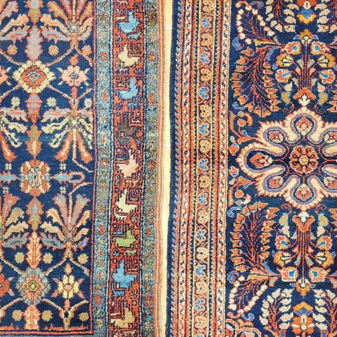 Los 886: 2 Feraghan, um 1930, bis zu 184 x 104 cm, Zustand C – Bild 4