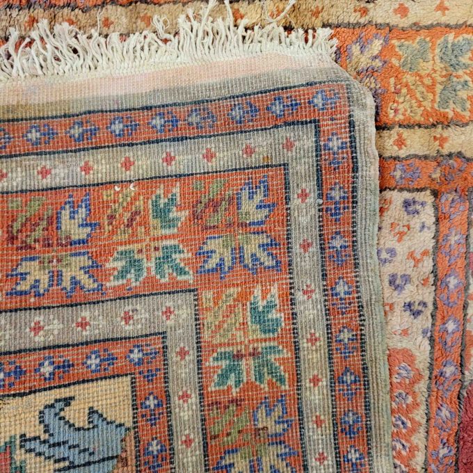 Los 901: Samarkand-Saff, um 1930, Seide, 195 x 60 cm, Zustand C – Bild 2