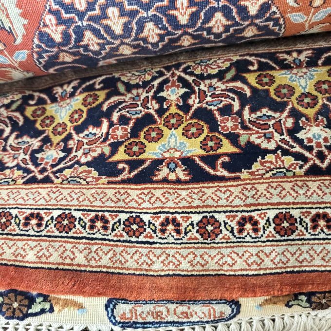Los 904: Hereke, Seide, 178 x 123 cm, Zustand B/C – Bild 3
