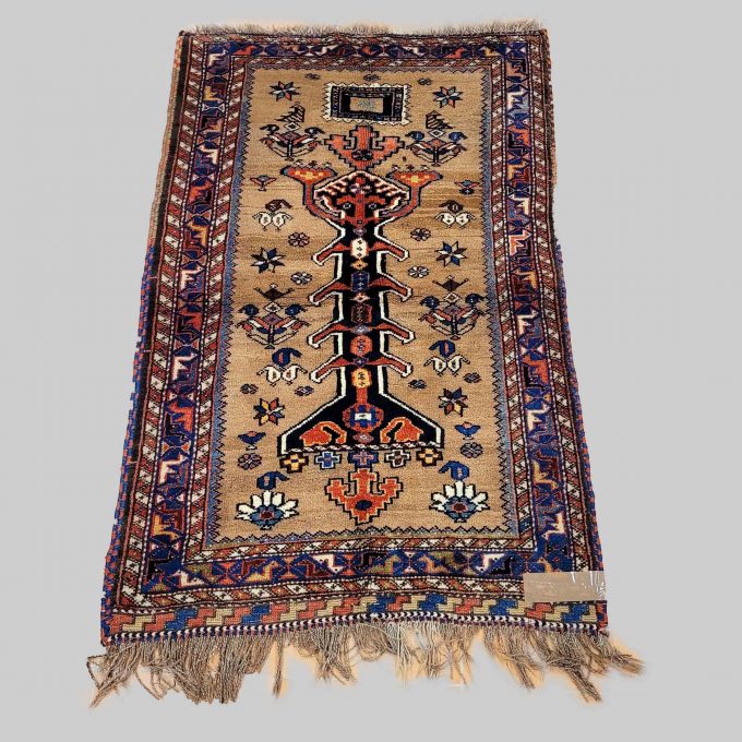 Los 908: Gabbeh, 1. Hälfte 20. Jh., 136 x 88 cm, Zustand B