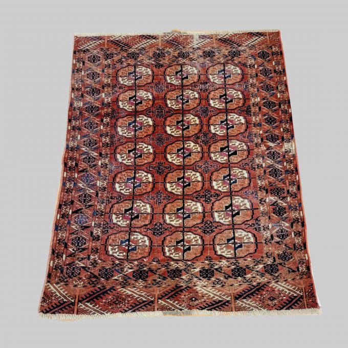 Los 914: Tekke Turkmene, um 1900, 122 x 97 cm, Zustand C/D