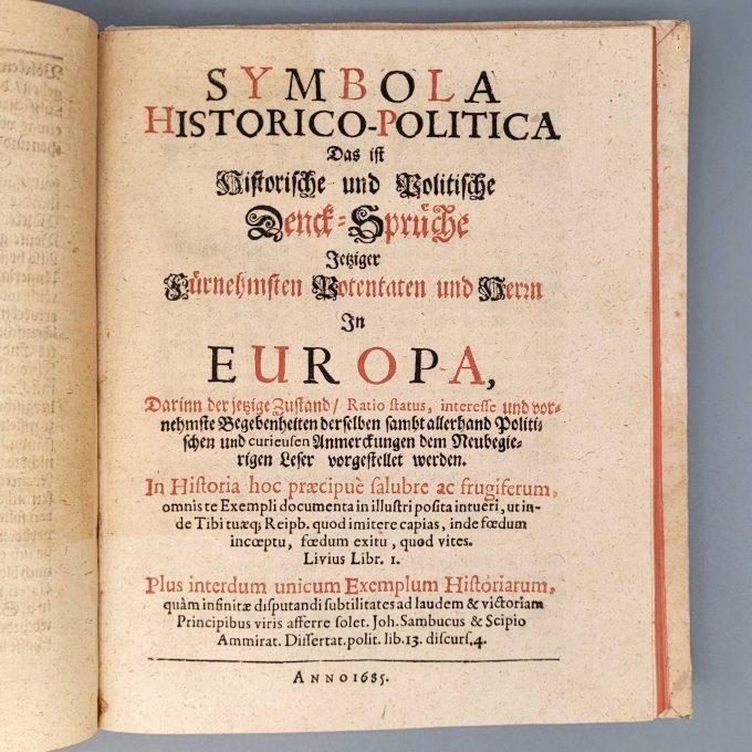 Los 12: Sammelband mit drei Schriften von 1685-86 zur europäischen Geschichte des 17. Jahrhunderts – Bild 3