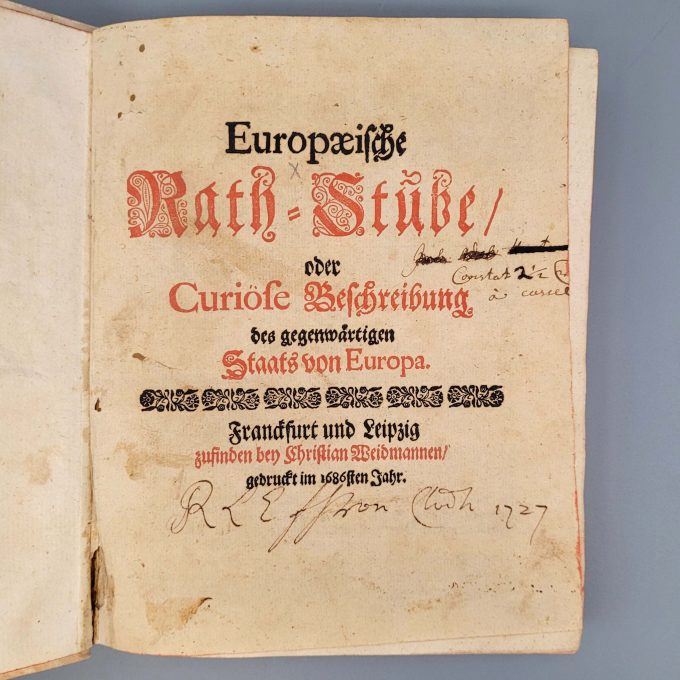 Los 12: Sammelband mit drei Schriften von 1685-86 zur europäischen Geschichte des 17. Jahrhunderts