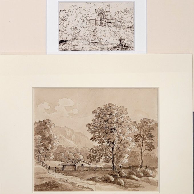 Los 129: DILLIS, Johann Georg von: Ruinenansicht / Ruhpolding – Bild 2
