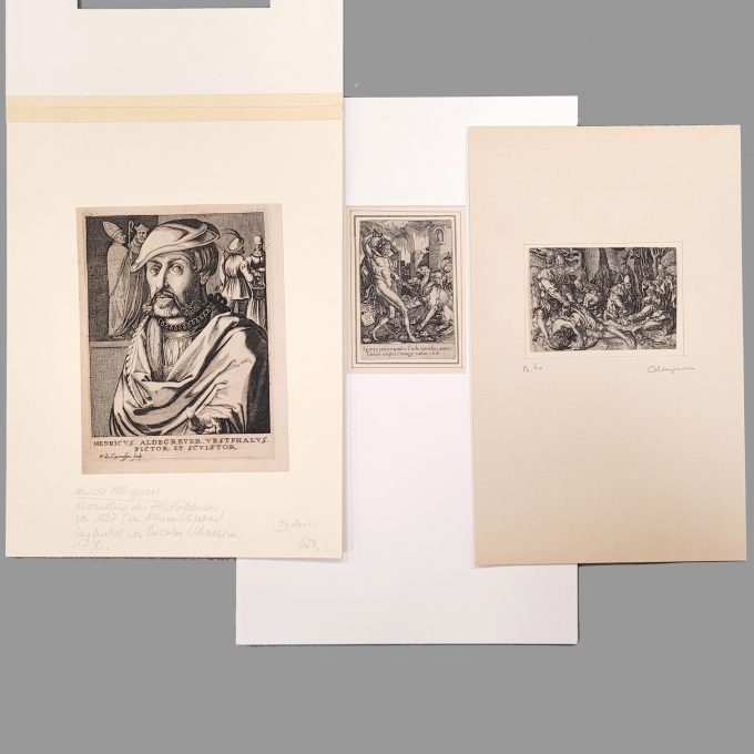 Los 141: ALDEGREVER, Heinrich: Herkules und Cerberus / Der Überfall (Der barmherzige Samariter) – Bild 2