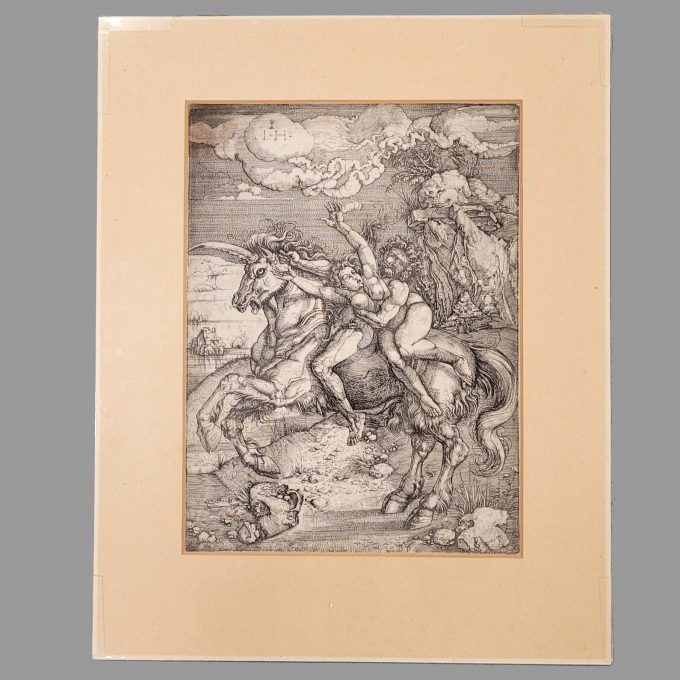Los 147: HOPFER, Hieronymus: Die Entführung auf dem Einhorn