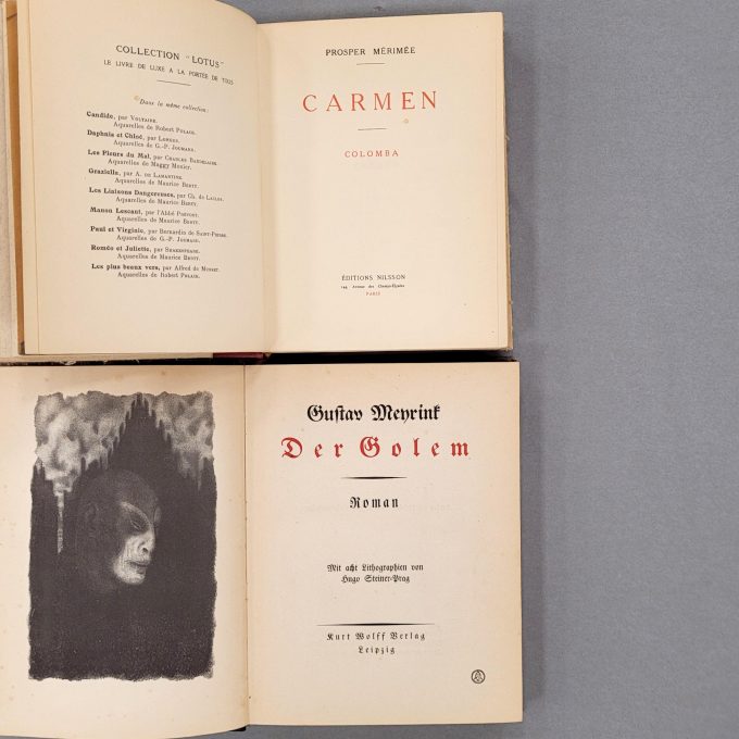 Los 16: MEYRINK, Gustav: Der Golem