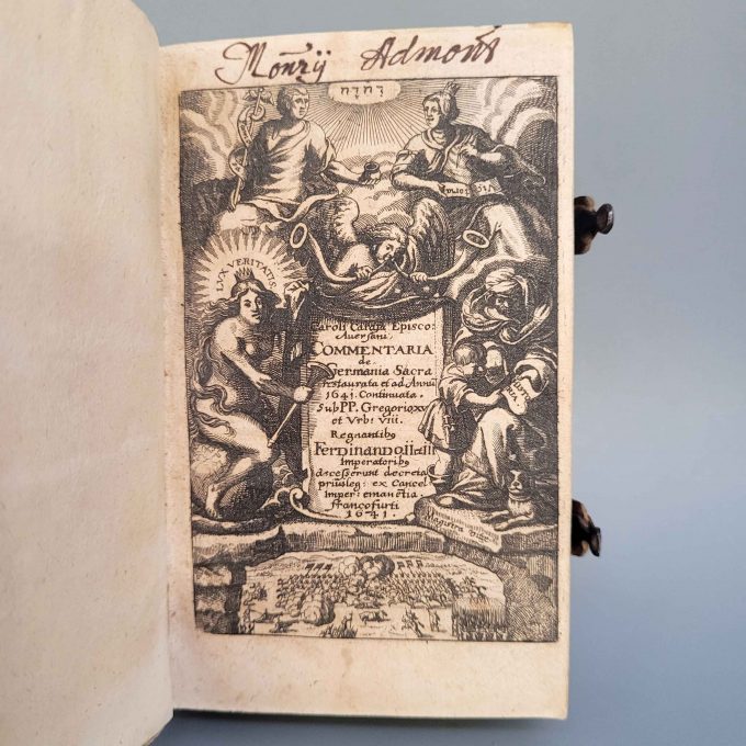 Los 2: CARAFA, Carlo: Commentaria de Germania Sacra restaurata et ad Annu[m] 1641 continuata..