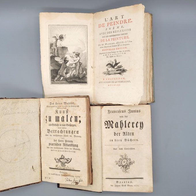 Los 25: Drei Bücher zur Malkunst aus dem 18. Jahrhundert