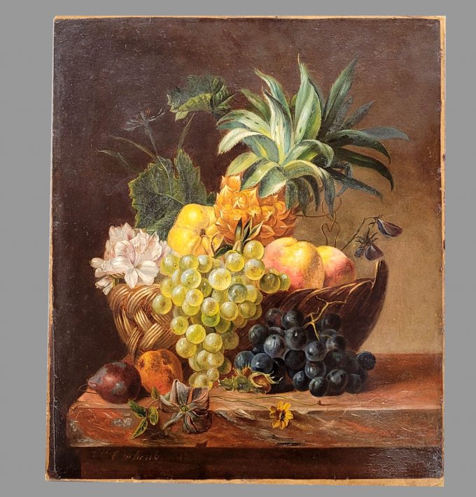 Los 325: SCHENK: Früchtestilleben mit Ananas