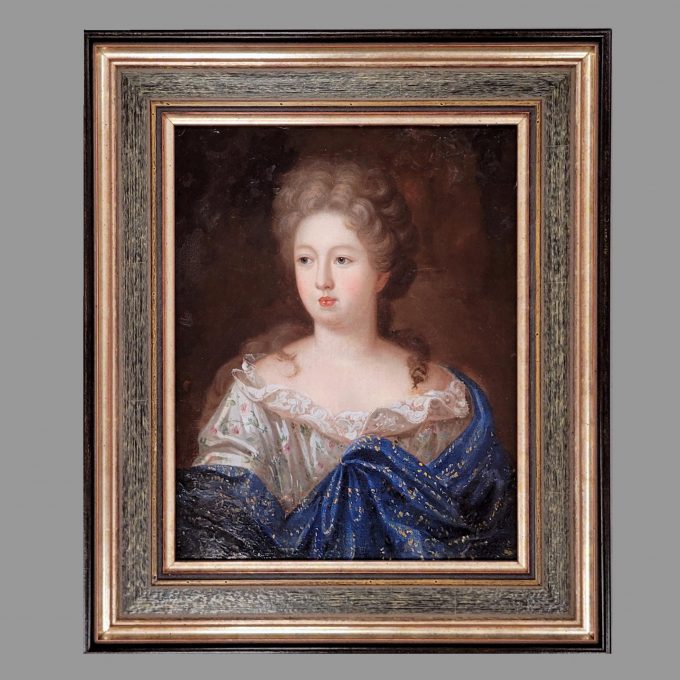 Los 335: FRANZÖSISCHER MEISTER: Brustporträt der Liselotte von der Pfalz(?)