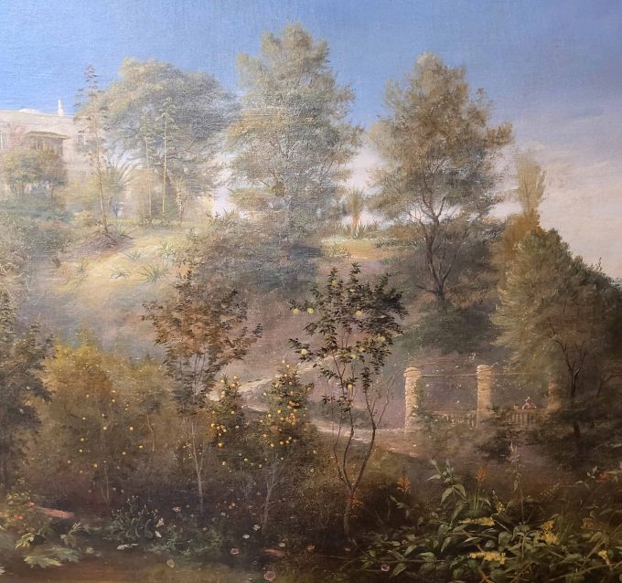 Los 341: FLAMM, Albert: Ansicht auf eine Villa auf Capri – Bild 4