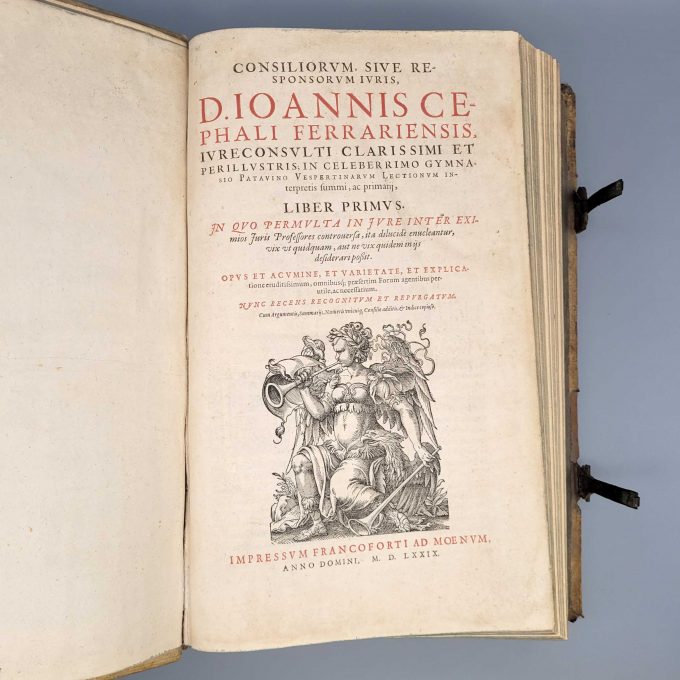 Los 35: CEFALO, Giovanni: Consiliorum, sive responsorum iuris, D. Joannis Cephali Ferrariensis (....). Liber primus/ Liber secundus