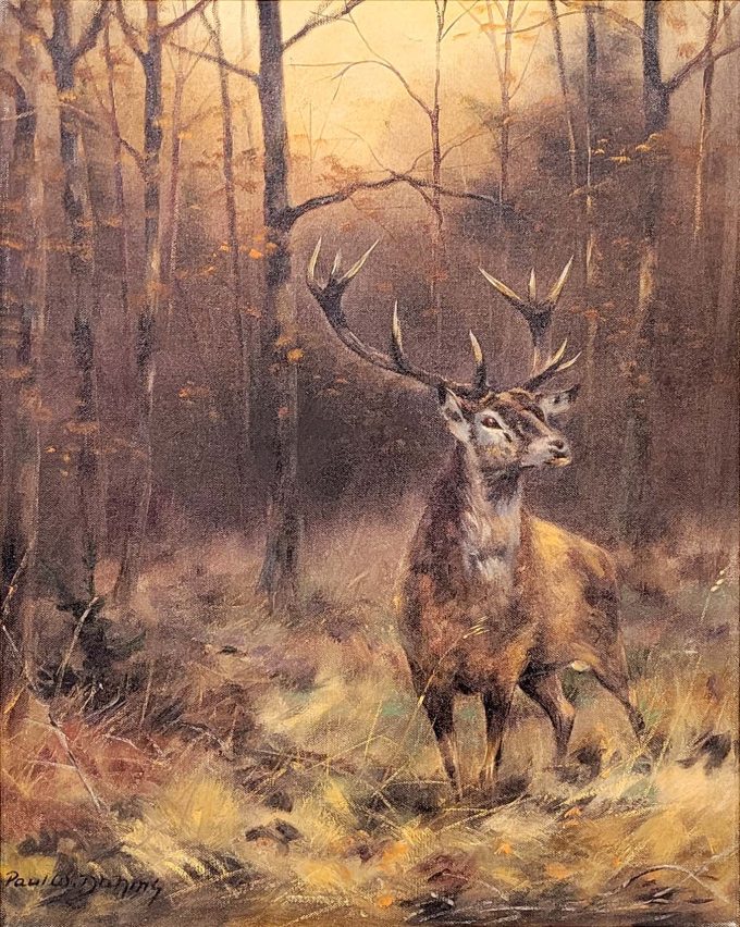 Los 374: DAHMS, Paul: Hirsch im Herbstwald – Bild 2