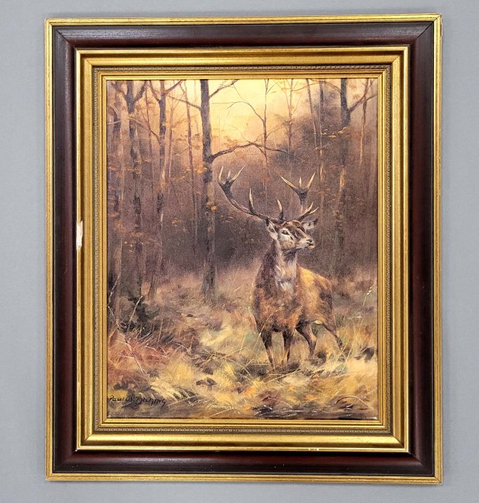 Los 374: DAHMS, Paul: Hirsch im Herbstwald