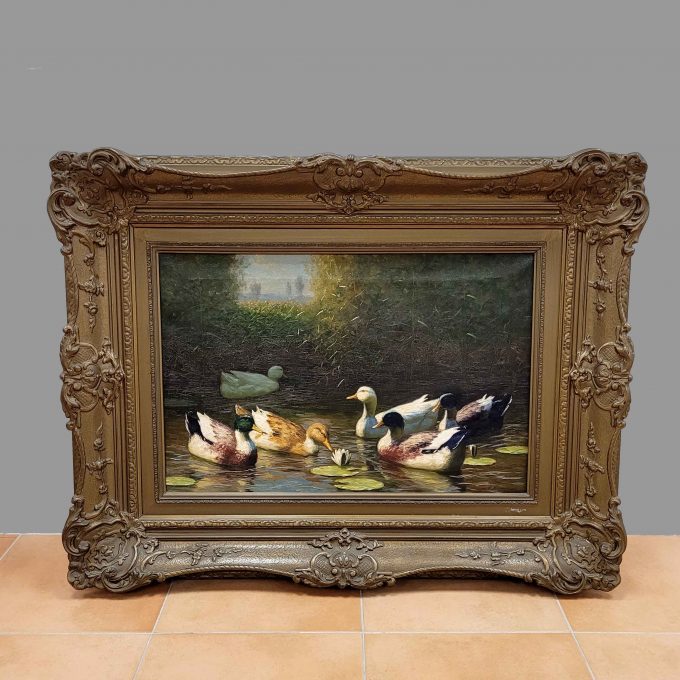 Los 378: MESMER, Gustav: Enten auf dem Teich