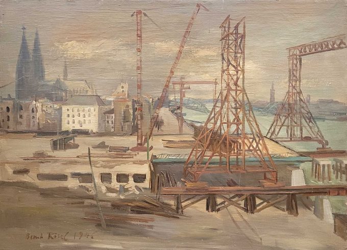 Los 397: RÖSEL, Bernt: Bau der Deutzer Brücke – Bild 2