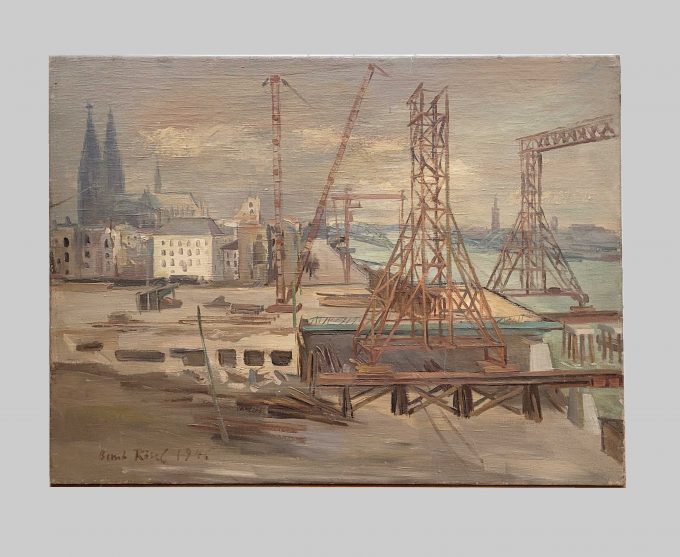 Los 397: RÖSEL, Bernt: Bau der Deutzer Brücke