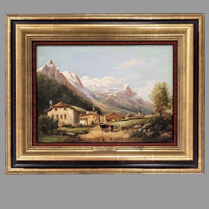 Los 402: STANFIELD, William Clarkson: Ansicht auf den Mont Blanc von Chamonix aus