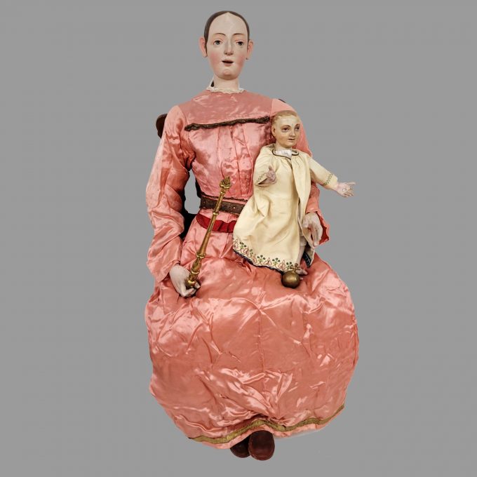 Los 427: Prozessionsfigur einer Madonna mit Kind