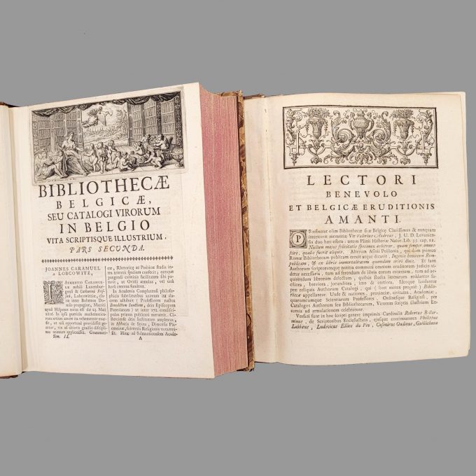 Los 43: FOPPENS, Johannes Franciscus: Bibliotheca Belgica sive virorum in Belgio vita scritique illustrium--- – Bild 2