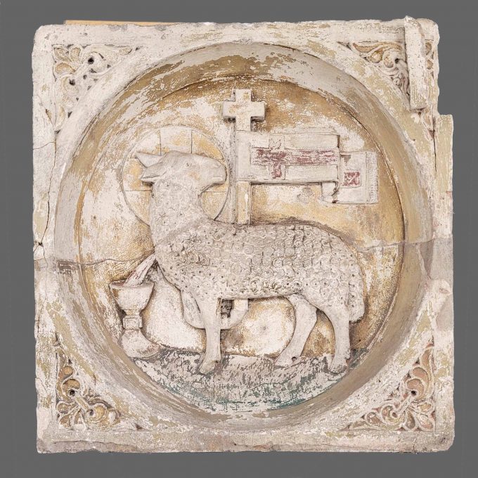 Los 448: Reliefstein "Agnus Dei"
