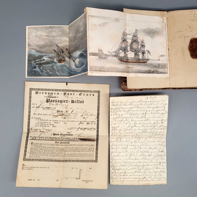 Los 51: GÖTTNER: Reisetagebuch einer Reise von Hückeswagen nach Amerika in den Jahren 1830/31