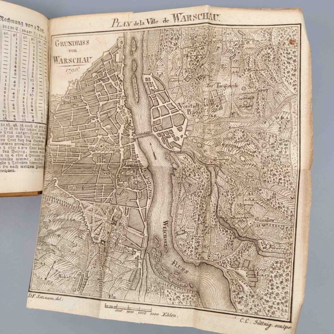 Los 52: Historisch-genealogischer Kalender auf das Schalt-Jahr 1796 : Enthält die Geschichte von Polen. Mit 2 Karten, 7 Bildnissen, und 6 histor. Vorstellungen von D. Chodowiecki – Bild 2