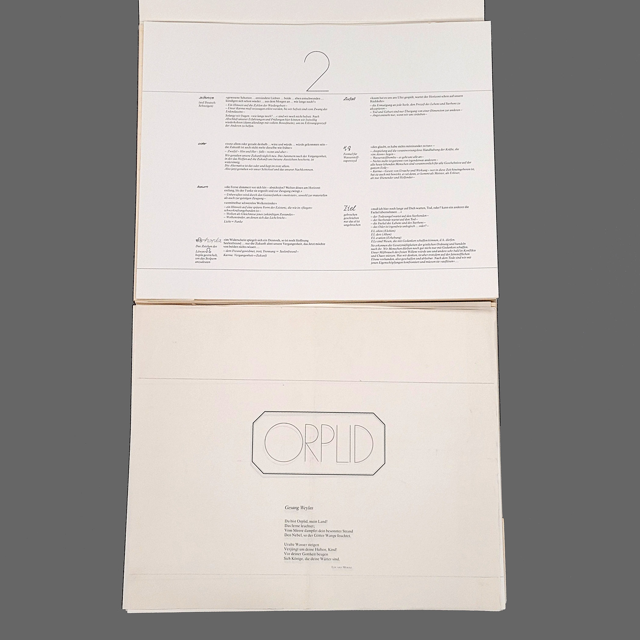 Los 639: BAUERMEISTER, Mary: Orplid 1-2