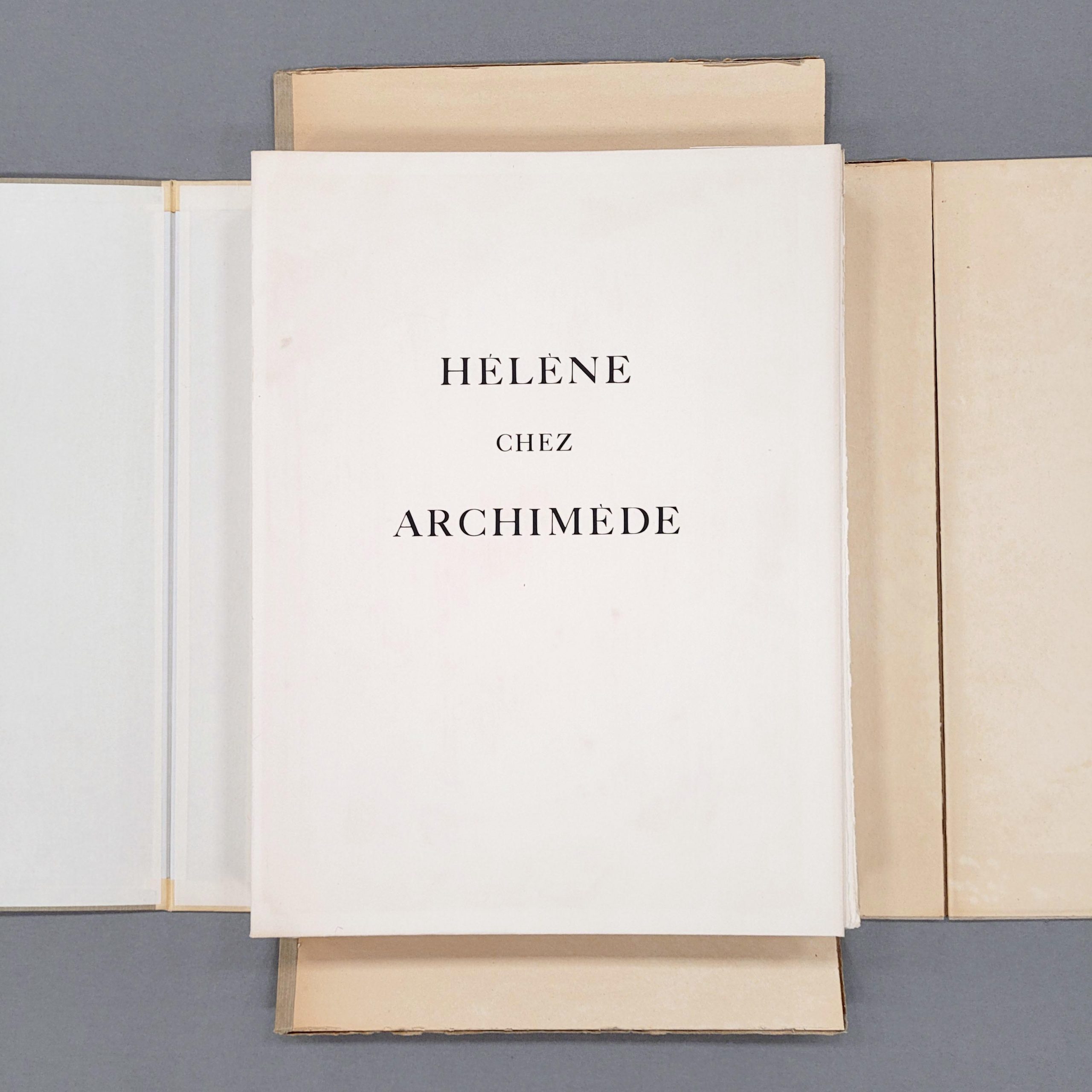 Los 642: SUARÈS, André / PICASSO, Pablo: Hélène chez Archimède