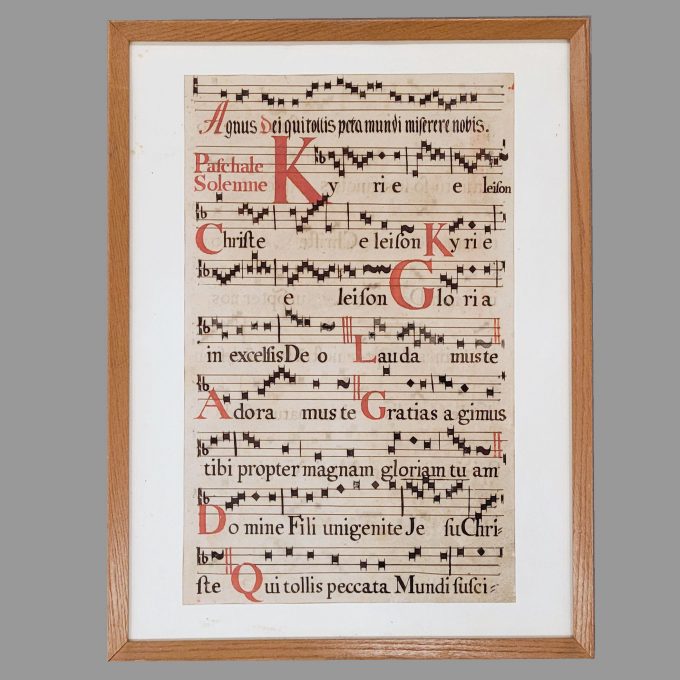 Los 70: Antiphonarblatt