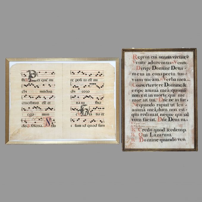 Los 71: Zwei Antiphonarblätter
