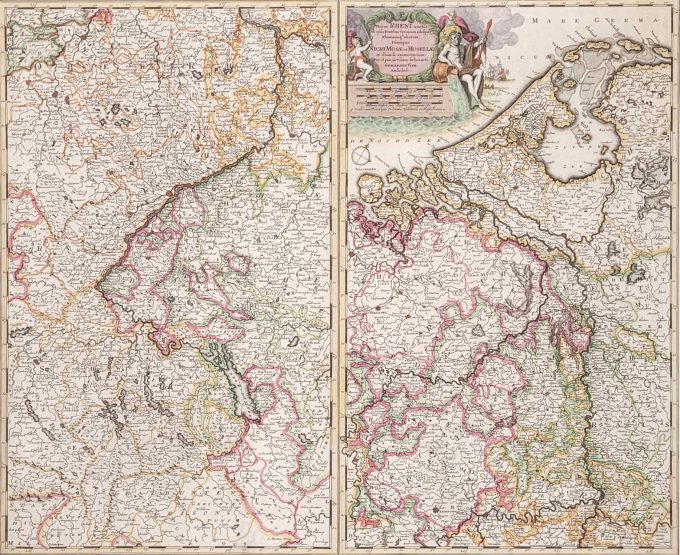 Los 75: VALCK, Gerard: Generalis Lotharingia / Rheni Nicri Mosae et Mosellae – Bild 3