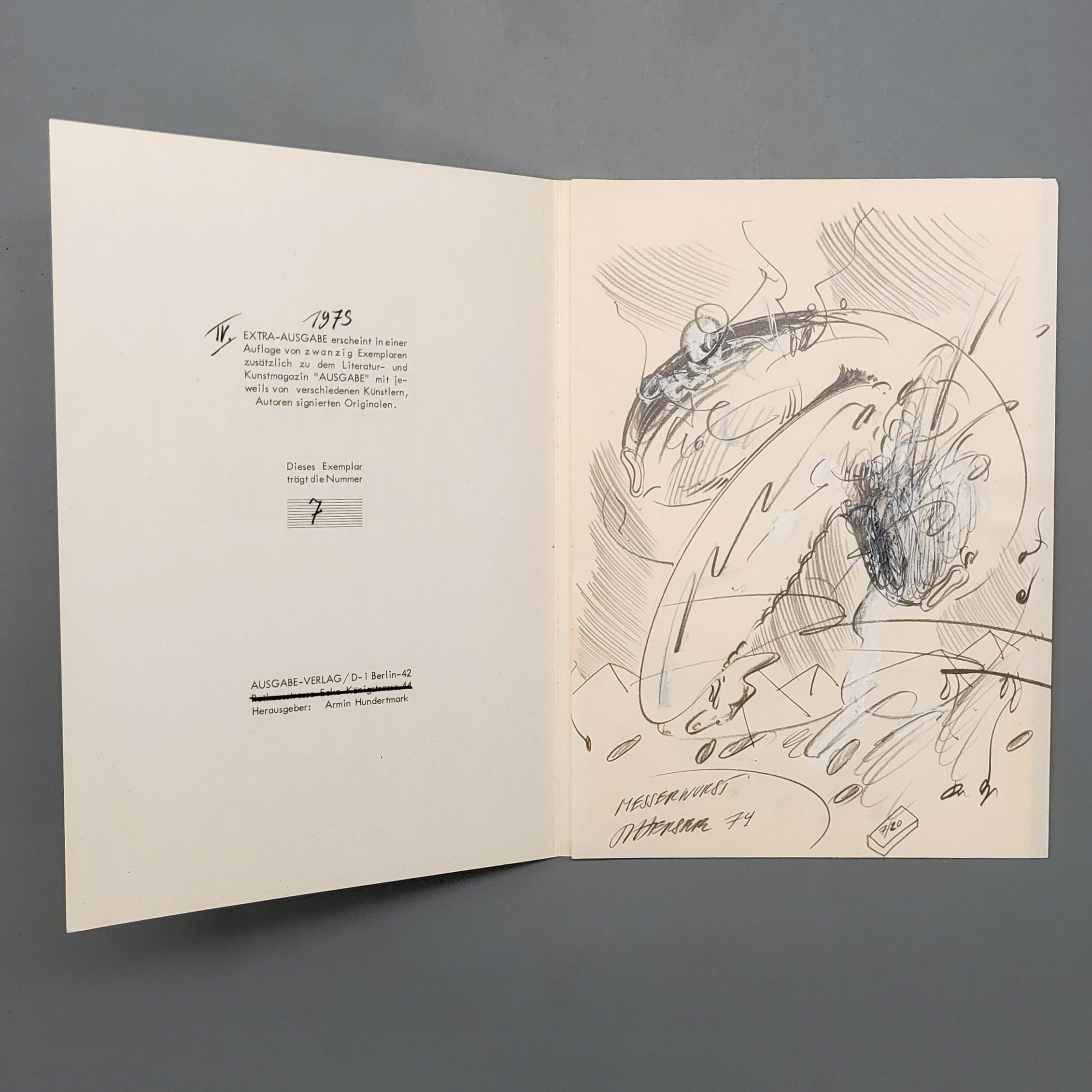 Los 771: ATTERSEE, Christian Ludwig: Messerwurst