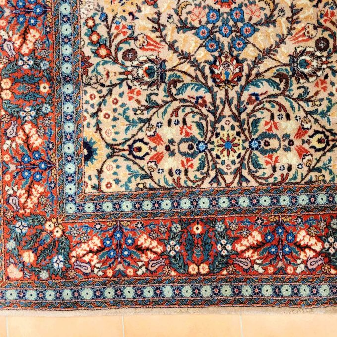 Los 901: Hereke, Wolle, um 1950, 314 x 234 cm, Zustand C (Mottenschaden) – Bild 3