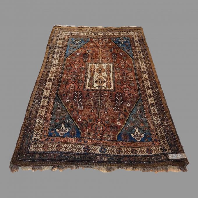 Los 920: Shiraz, um 1910, 255 x 162 cm, Zustand B/C