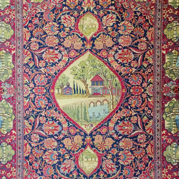 Los 925: Keshan, um 1930, 202 x 136 cm, Zustand B/C – Bild 3