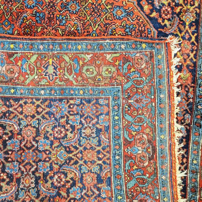 Los 949: Bidjar, um 1900, 174 x 119 cm, Zustand B/C – Bild 2