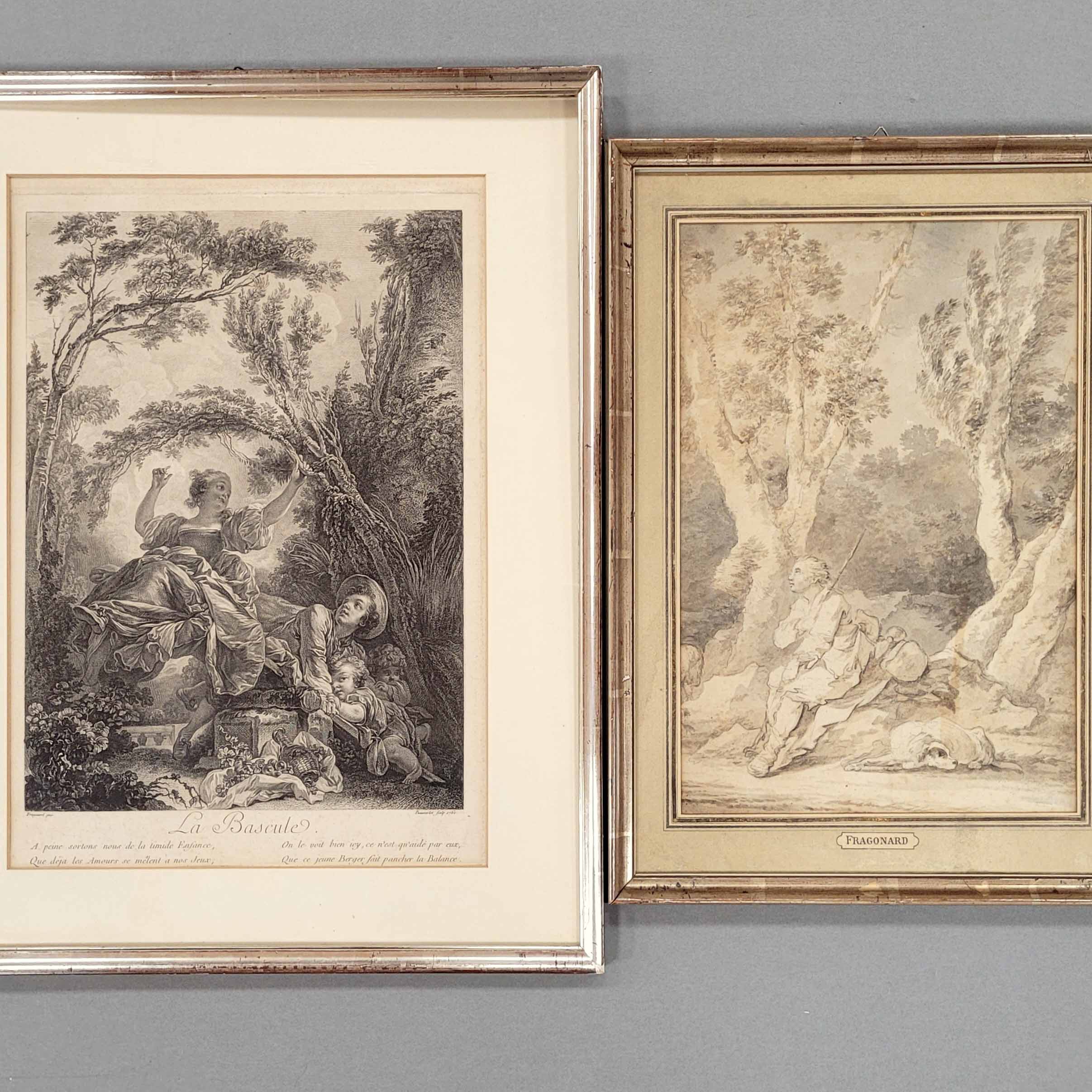 Los 95: FRANZÖSISCHER MEISTER: Wanderer mit seinem Hund bei der Rast – Bild 2