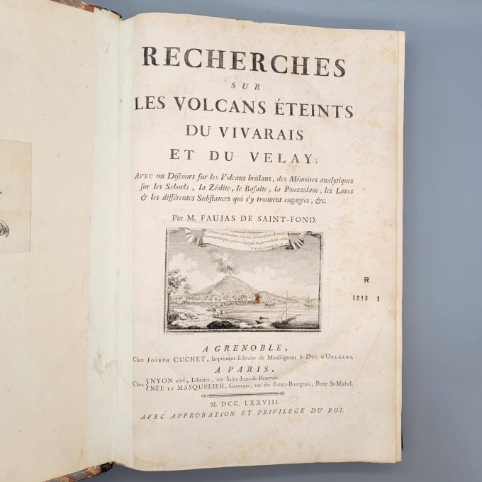 Los 11: FAUJAS DE SAINT-FOND, Bartèlemi: Recherches sur les volcans éteints du Vivarais et du Velay…