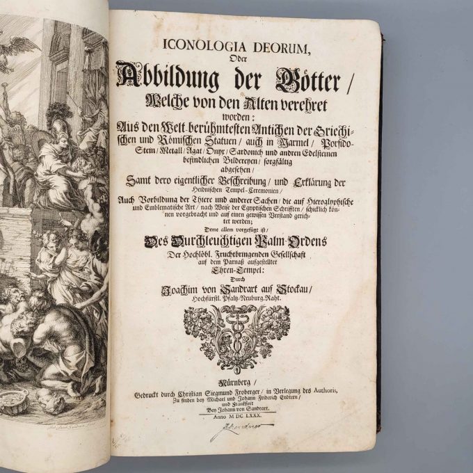 Los 12: SANDRART, Joachim von: Iconologia deorum - Oder Abbildung der Götter