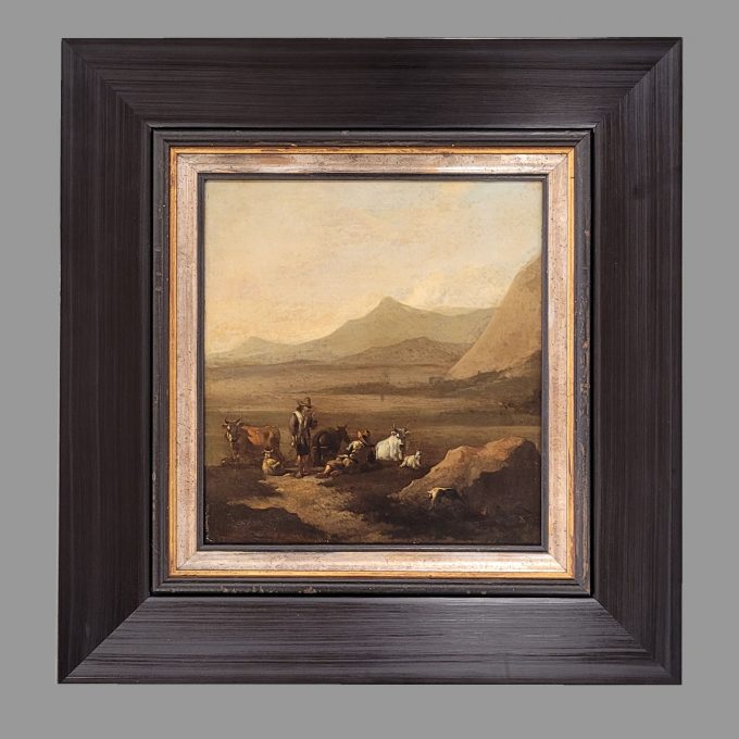 Los 138: BERCHEM, Nicolaes: Rastende Hirten in südländischer Landschaft