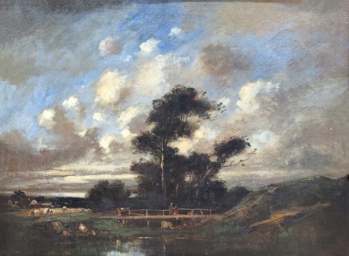 Los 140: DUPRÉ, JULES: Flusslandschaft im Abendschein – Bild 2