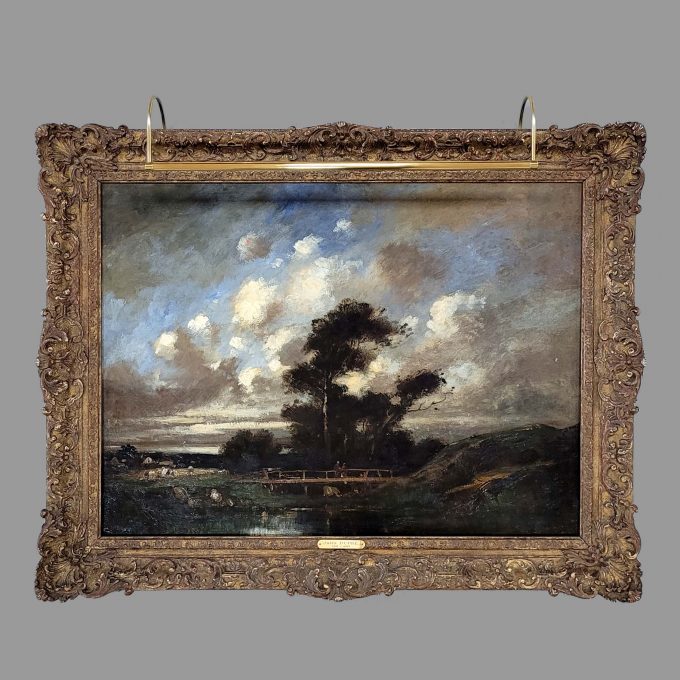 Los 140: DUPRÉ, JULES: Flusslandschaft im Abendschein