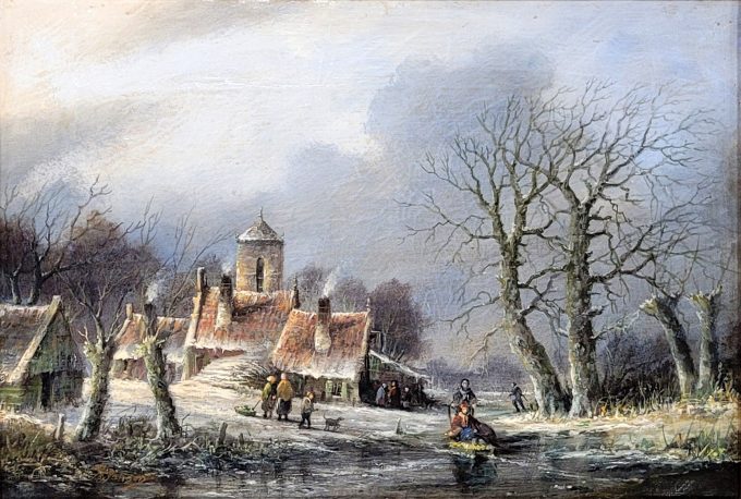 Los 141: JANSEN, Johannes Mauritz: Winterlandschaft – Bild 2